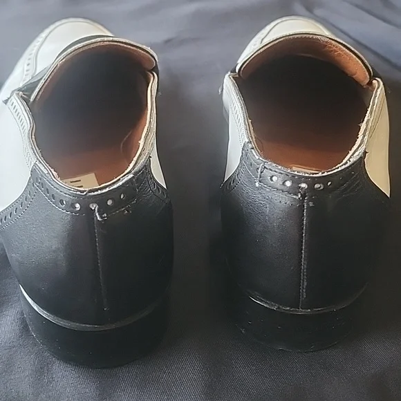 Fratelli Rossetti White Black Italian Leather Loafers Size 36 Or 5.5 US - Picture 6 of 11
